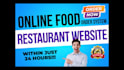 build professional restaurant website with online ordering