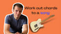 work out and transcribe chords to a song