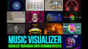 create stunning audio waveform, music visualizer or spectrum