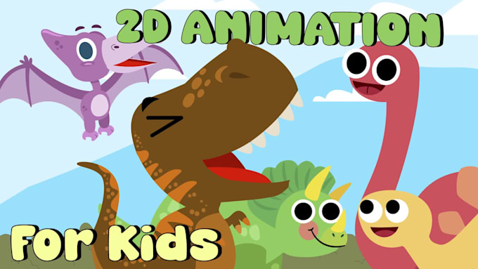 create 2d custom animation for kids in any style