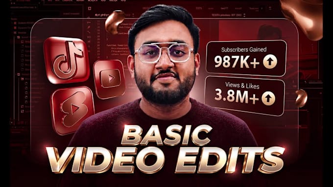 edit your videos with cuts, text, transitions, and logo overlays