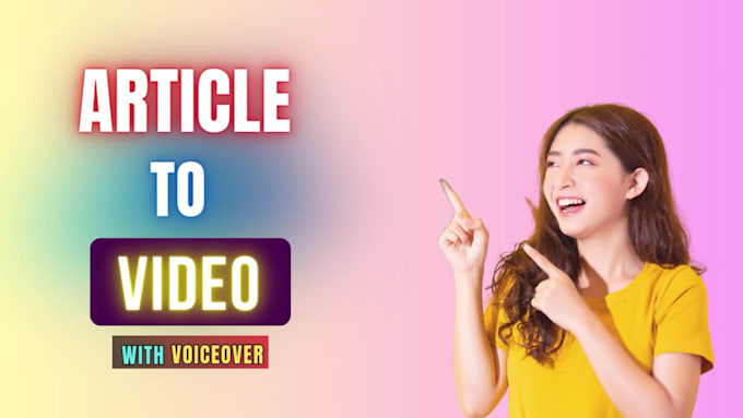 convert article to video, blog post to video with voiceover