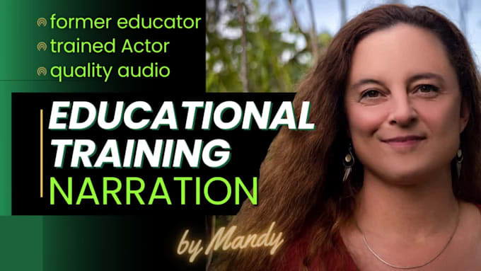 record corporate elearning, educational module, training course female voiceover