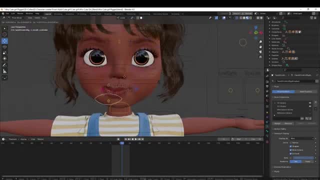 3d cartoon character model 3d stylized cartoon texture, 3d rigging for ...