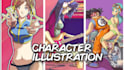 illustrate comic and anime style characters for you