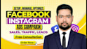 do facebook ads or instagram ads setup, manage and optimize to maximize business
