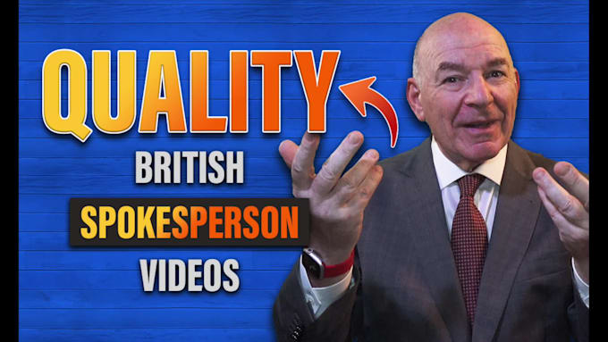 be your british ugc and video spokesperson actor