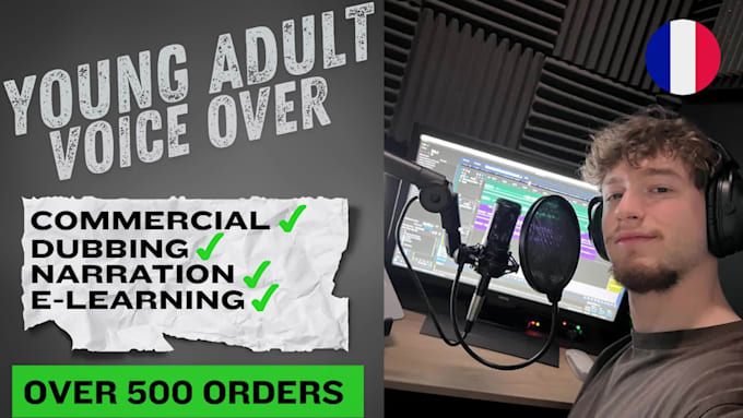 record your french young adult voice over