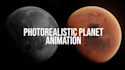 create 3d planet or moon animation