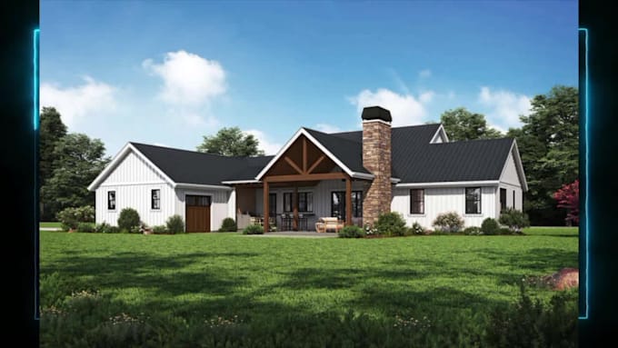 make exterior design, 3d modeling and 3d rendering for homes