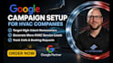 setup google ads for your hvac company