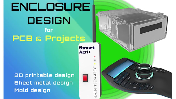 design professional pcb enclosures and electronic cases for 3d printing