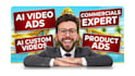create ai video ads, ai product ads and ai commercial ads