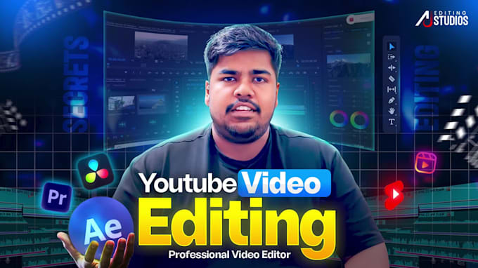 Do professional video edit youtube video editing with motion graphics ...