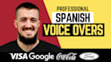 record professional spanish voice overs