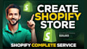 create shopify store, shopify store design, shopify theme development
