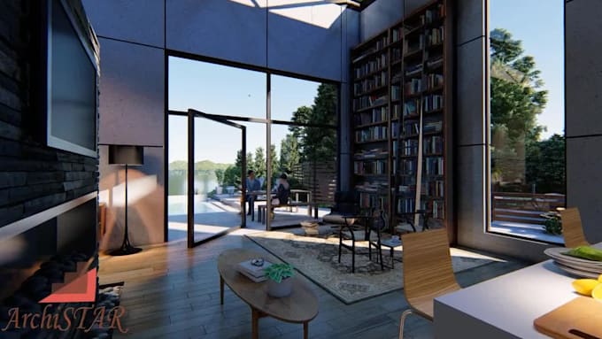 design 3d floor plan and interior design render