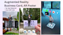 make 3d augmented reality business card, no app , scan qr code, ar,webar