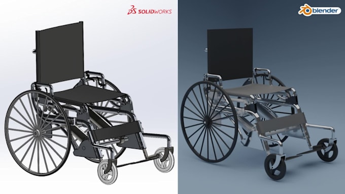 create your solidworks or blender project