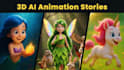 create ai 3d cartoon stories and animated videos for kids