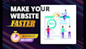 do wordpress website speed optimization, speed up website