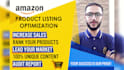 write amazon product listing description with SEO amazon listing optimization
