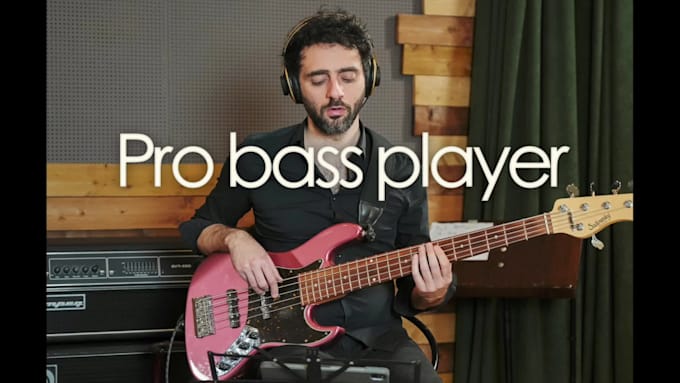 be your professional studio bass player