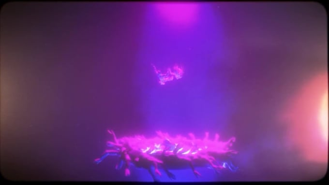 create a uniqe abstract 3d animated music video