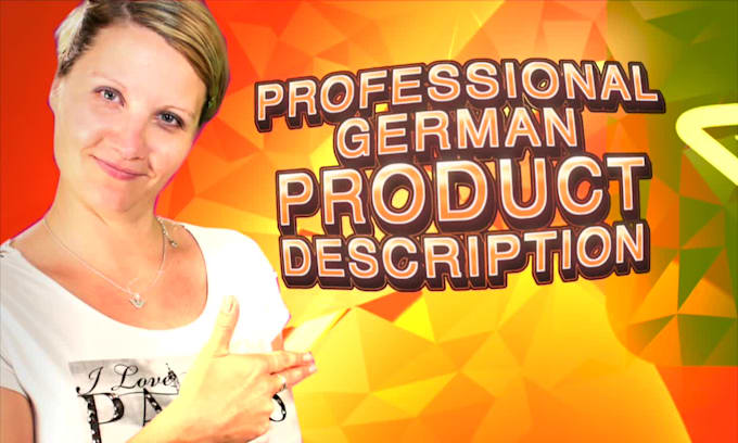 write product descriptions for shopify and amazon in german