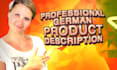 write product descriptions for shopify and amazon in german