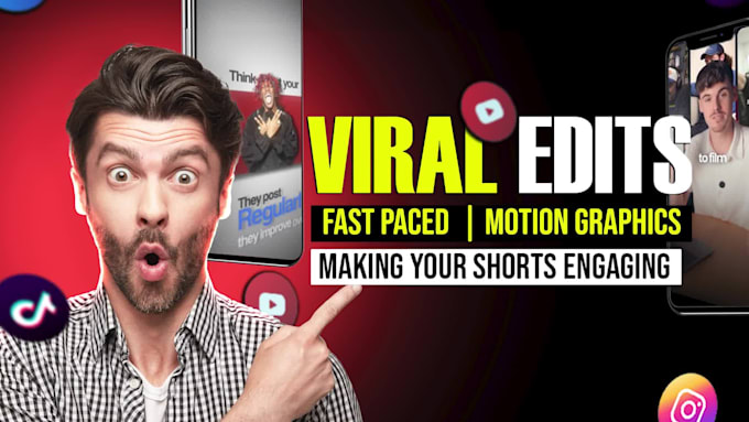 do short form viral video editing for instagram reels and tiktok with captions