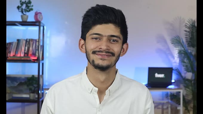 create a spokesperson video with natural background, home office
