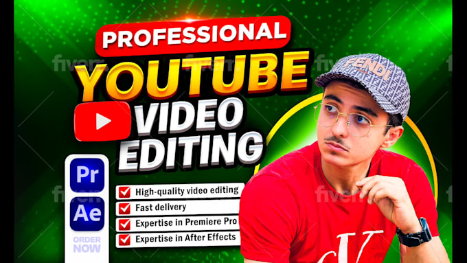 do professional video editing for your youtube chanell