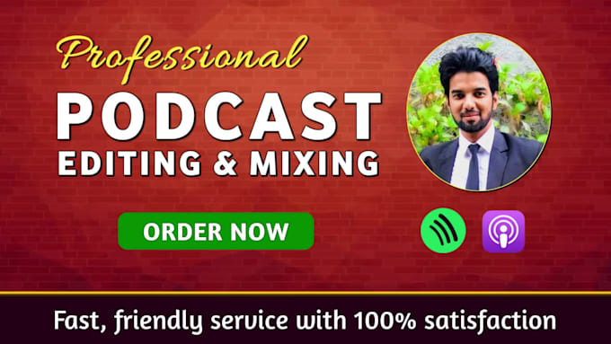 professionally edit, mix and produce your podcasts audio