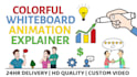 make a colorful whiteboard animation explainer doodle video