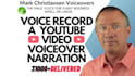 voice record a youtube video voice over narration