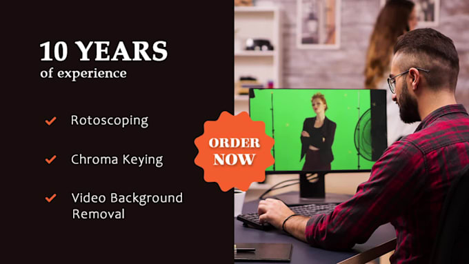 remove video background with rotoscoping, and masking