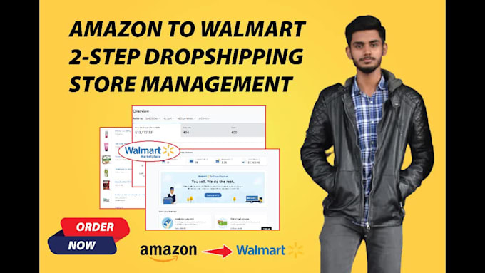 setup, manage your amazon to walmart dropshipping store safely