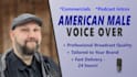 record an american male commercial or narration voice over with fast delivery