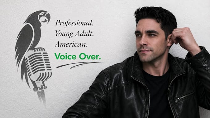 record a professional adult english american male voice over