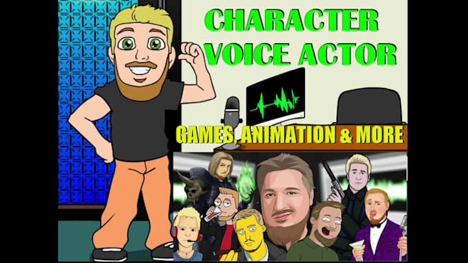 record your australian male voice over for video games and cartoons