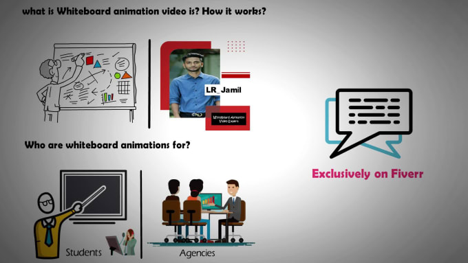 Top 5! I will create whiteboard animation video, all is one