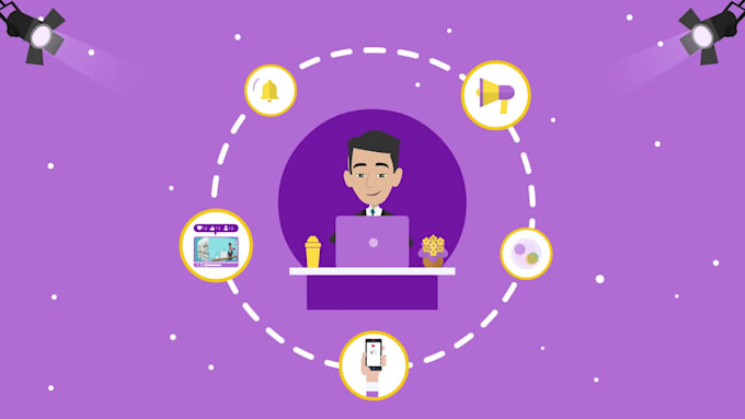 Top 10! I will create a 2d animated explainer video  for $60