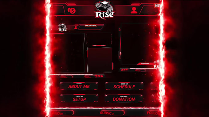 design custom animated twitch overlays and stream alerts