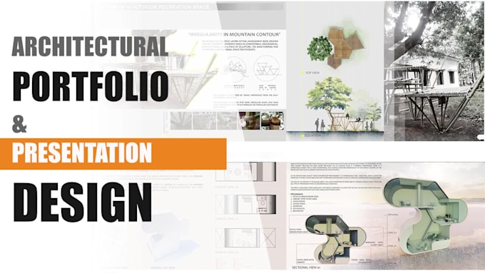 design professional architectural portfolio and presentation board