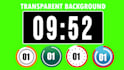 transparent countdown timer clock for fitness yoga workout