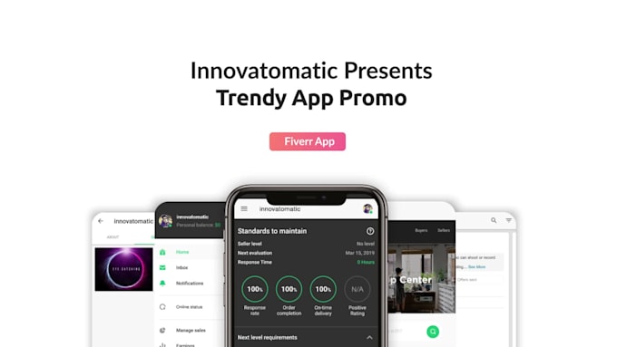 design trendy app promo video