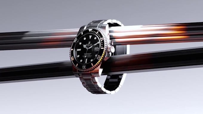 render 3d watch model, 3d watch design, 3d watch animation