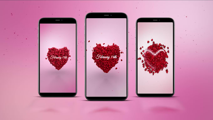 create a valentines day video instagram story video