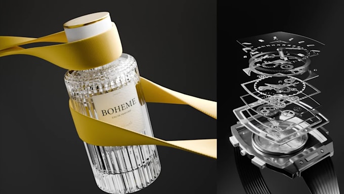 do photorealistic 3d product modeling, rendering, and 3d product mockup design